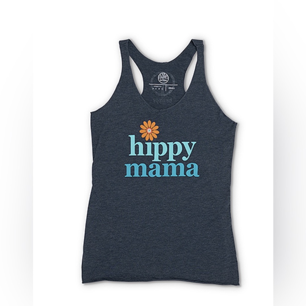 Hippy Mama Women's Navy Tank Top